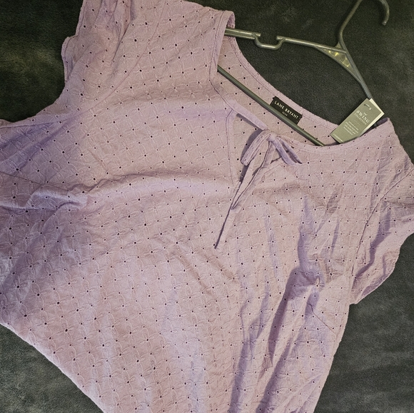 Lavender Eyelet Women Top 22/24 - Picture 5 of 5